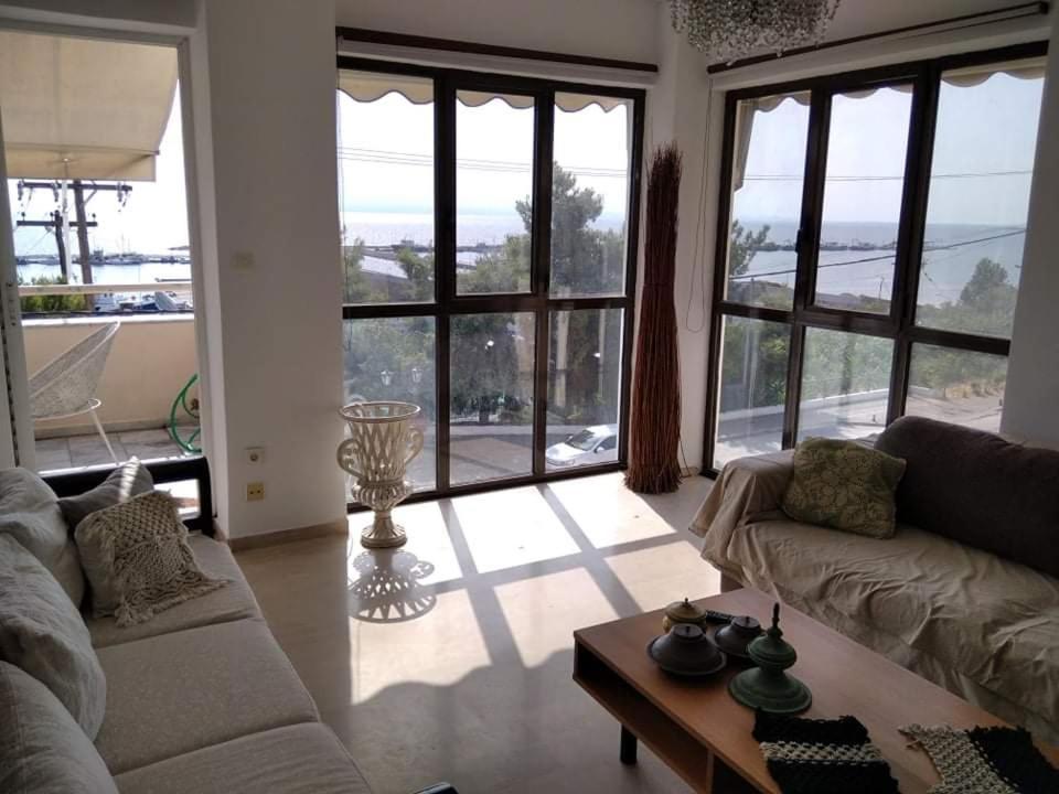Super View Seafront Apartment Nea Michaniona Eksteriør billede